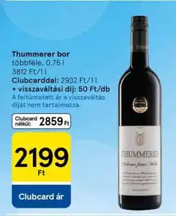 Tesco Thummerer bor ajánlat
