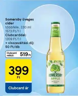 Tesco Somersby üveges cider ajánlat