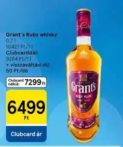 Tesco Grant's Ruby whisky ajánlat