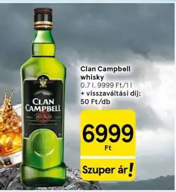 Tesco Clan Campbell whisky ajánlat
