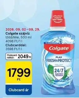 Tesco COLGATE SZÁJVÍZ ajánlat