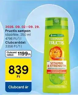 Tesco Fructis sampon többféle, 250 ml ajánlat