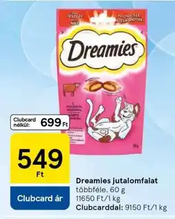 Tesco Dreamies Jutalomfalat ajánlat