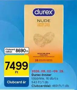 Tesco Durex óvszer ajánlat