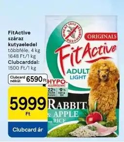 Tesco FitActive száraz kutyaeledel ajánlat