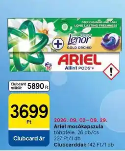 Tesco ARIEL Mosókapszula ajánlat