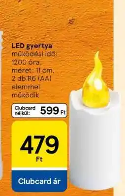 Tesco LED gyertya ajánlat