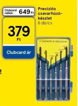 Tesco Precíziós csavarhúzó-készlet ajánlat