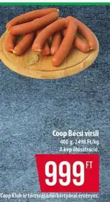 Coop Coop Bécsi virsli ajánlat