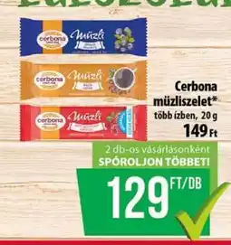 Coop CERBONA Müzliszelet ajánlat
