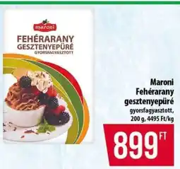 Coop Maroni Fehérarany gesztenyepüré ajánlat