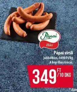 Coop Pápai virsli ajánlat