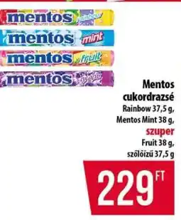 Coop Mentos cukordrazsé ajánlat