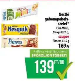Coop Nestlé gabonapehely-szelet ajánlat