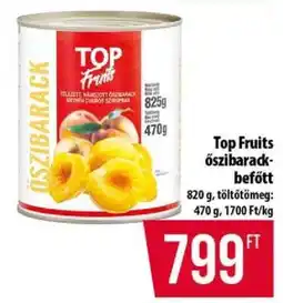 Coop Top Fruits őszibarackbefőtt ajánlat