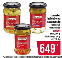 Coop Ízmester bébiuborka savanyúság ajánlat
