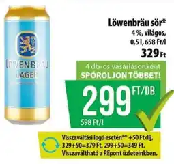 Coop Löwenbräu sör ajánlat