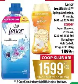 Coop Lenor textilöblítő ajánlat