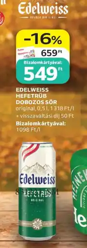 Auchan Edelweiss hefetrüb ajánlat