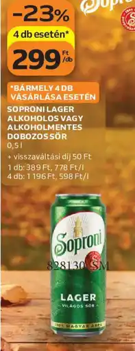 Auchan Soproni lager ajánlat