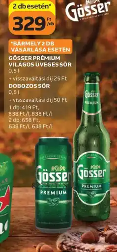 Auchan Gösser premium ajánlat