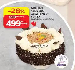 Auchan Auchan kedvenc gesztenye-torta ajánlat