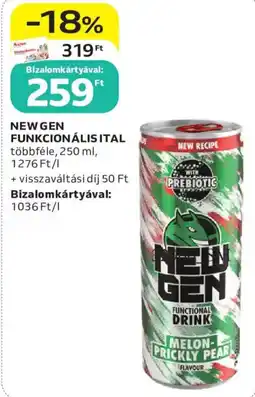 Auchan New gen funkcionális ital ajánlat