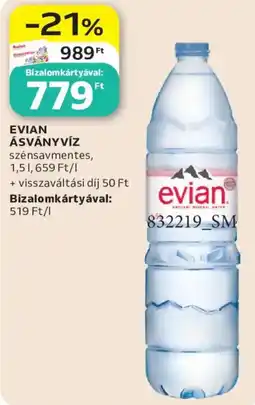 Auchan Evian ásványvíz ajánlat
