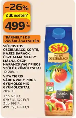 Auchan Sió rostos öszibarack ajánlat
