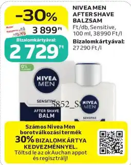 Auchan nivea men after shave balm ajánlat