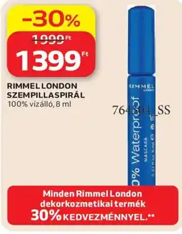 Auchan Rimmel london szempillaspirál ajánlat