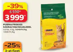 Auchan purina friskies száraz macskaeledel ajánlat