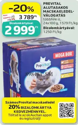 Auchan Prevital macskaeledel ajánlat