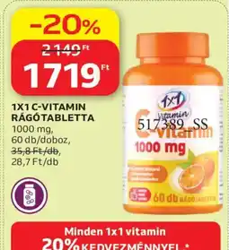 Auchan 1x1 c-vitamin rágótabletta ajánlat