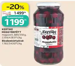Auchan Kertike meggybefőtt ajánlat