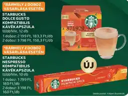Auchan starbucks dolce gusto kompatibilis kávékapszula ajánlat