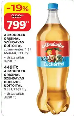Auchan Almdudler original szénsavas üdítőital ajánlat