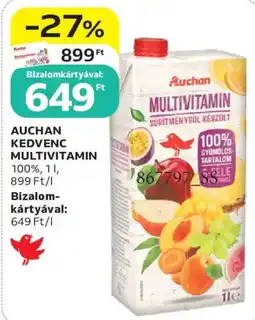 Auchan Auchan kedvenc multivitamin ajánlat