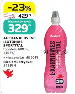 Auchan Auchan izotóniás sportital ajánlat