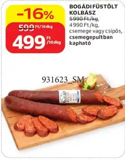 Auchan Bogádifüstölt kolbász ajánlat