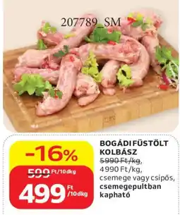 Auchan Bogádi füstölt kolbász ajánlat