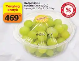 Auchan Magnélküli fehér snack szőlő ajánlat