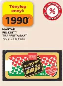 Auchan Magyar felezett trappista sajt ajánlat