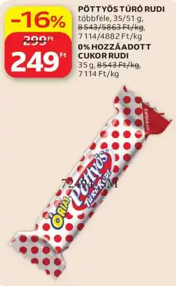 Auchan Óriás pöttyös túró rudi ajánlat