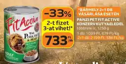 Auchan Panzi pet fit active konzerv kutyaeledel ajánlat