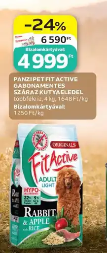 Auchan Panzi pet fit active gabonamentes száraz kutyaeledel ajánlat