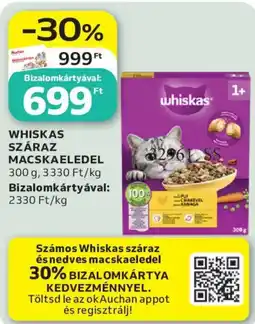 Auchan Whiskas száraz macskaeledel ajánlat
