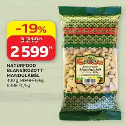 Auchan Naturfood blansírozott mandulabél ajánlat