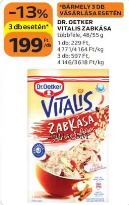 Auchan Dr.Oetker vitalis zabkása ajánlat