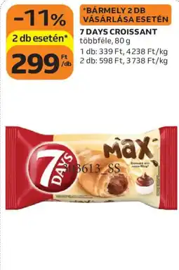 Auchan 7 days croissant max ajánlat